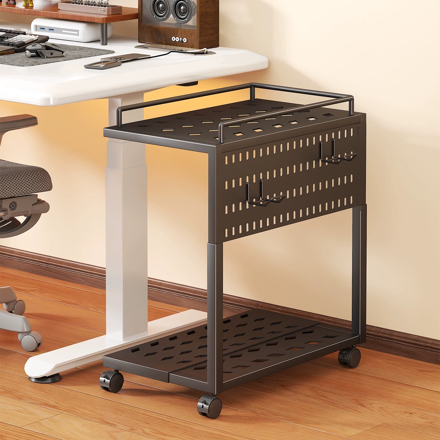Office Furniture Brands - Bilgisayar Ana Ünite Tutucu, Masa Altı