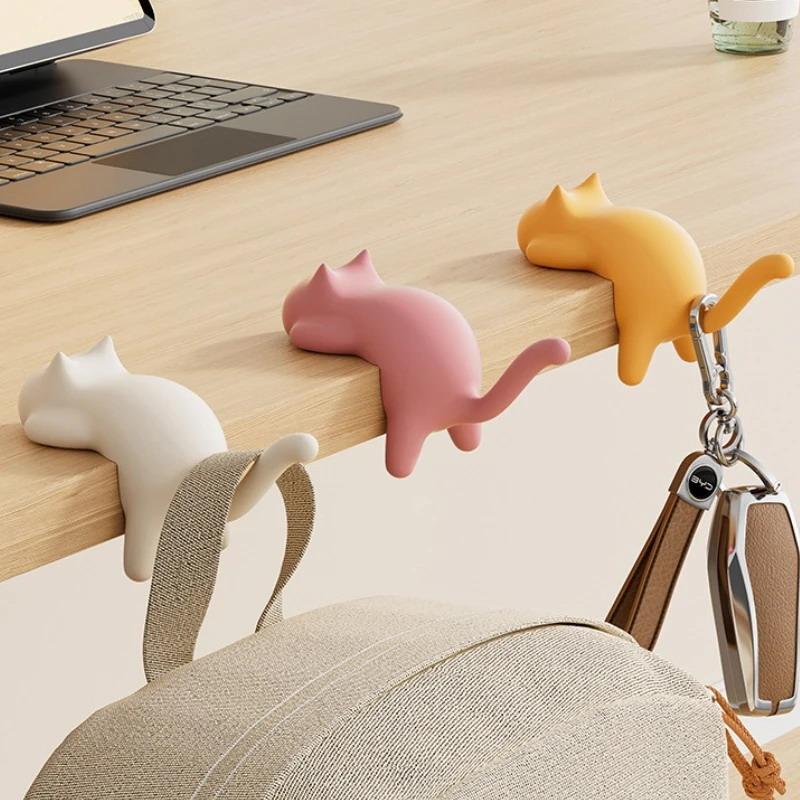 Office Furniture Brands - Sevimli Taşınabilir Kedi çanta kancası Askı