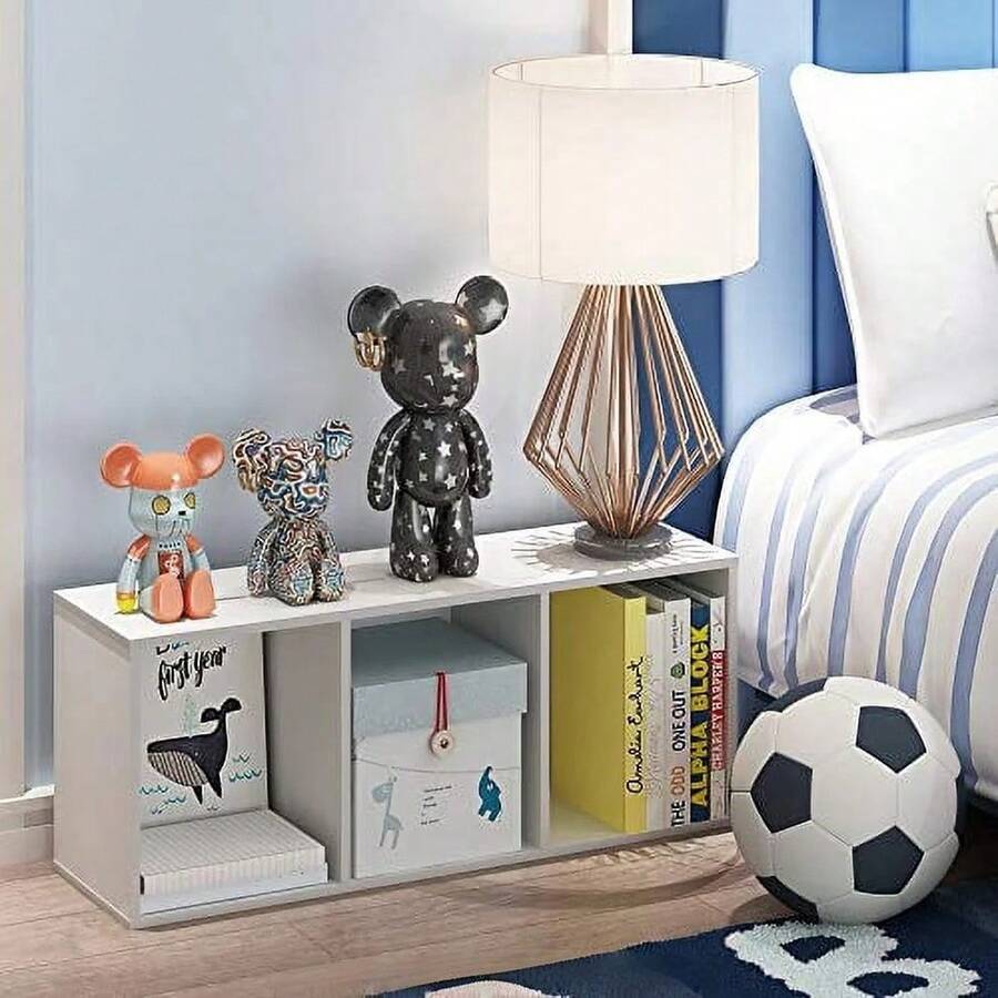 Bookshelf - 3 Katlı, Açık Tasarımlı Kitaplık, Dayanıklı