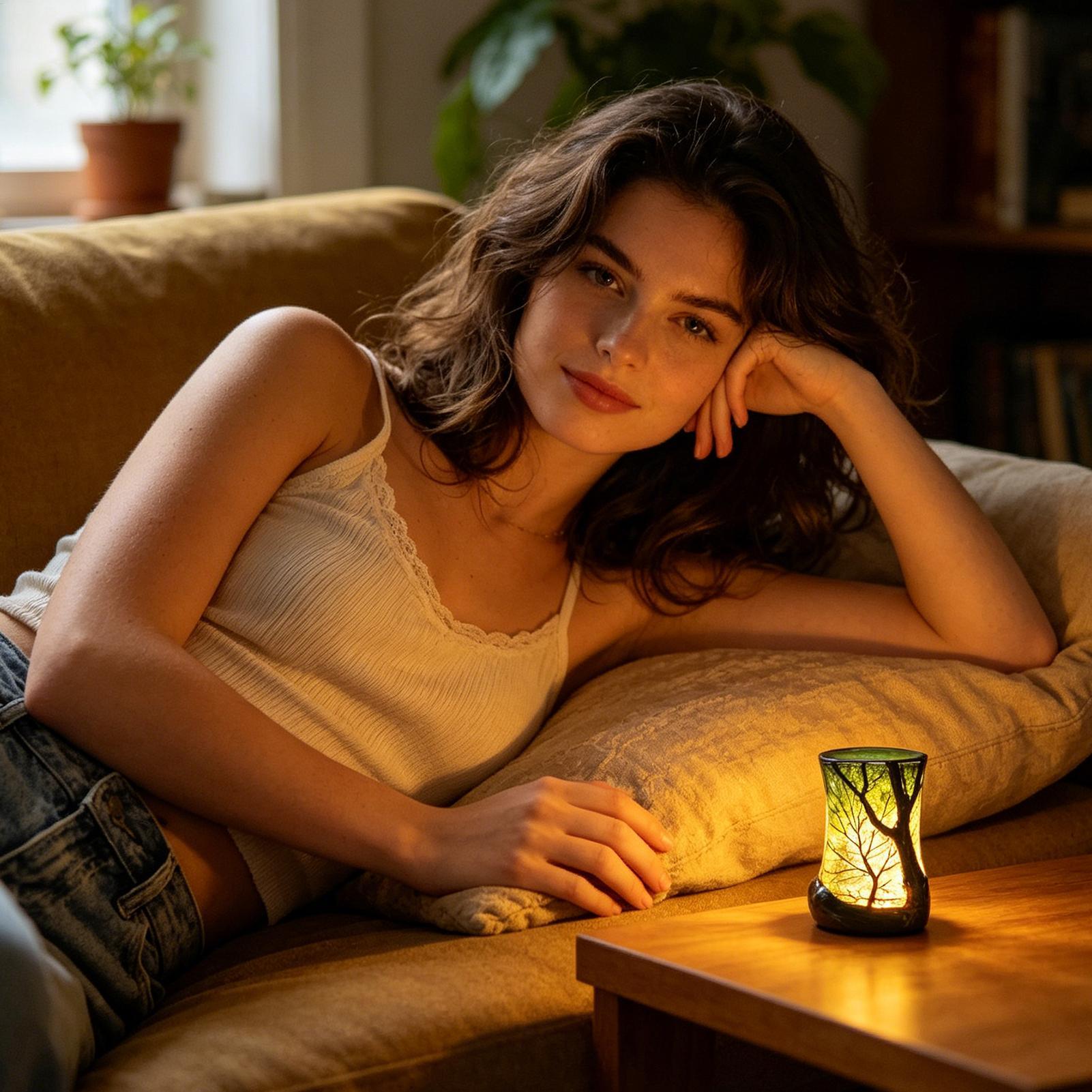 Başucu Masa Lambası Orman Gece - Desk Lamp incelemesi ve fiyatı
