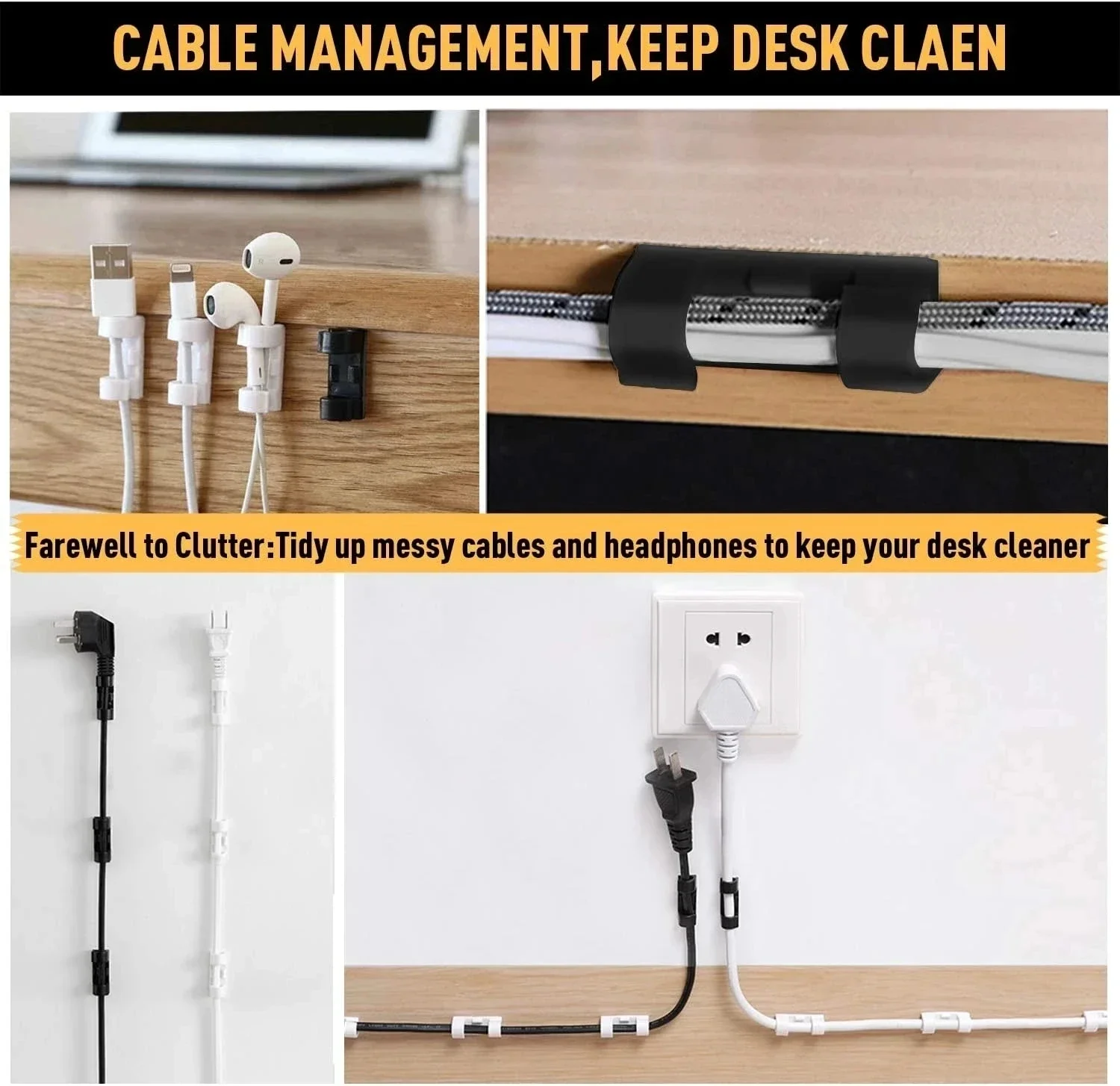 Kablo Klipsleri, Kablo Düzenle - Desk Organizer incelemesi ve fiyatı